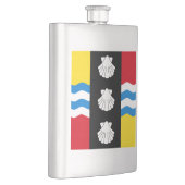 Vlag van Bedfordshire Flask Flacon (Rechts)