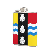 Vlag van Bedfordshire Hip Flask Heupfles (Links)