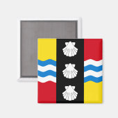 Vlag van Bedfordshire-magneet Magneet (Voorkant / Achterkant)