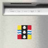 Vlag van Bedfordshire-magneet Magneet (Insitu (Vaatwasser))