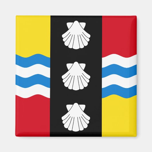 Vlag van Bedfordshire-magneet Magneet (Voorkant)