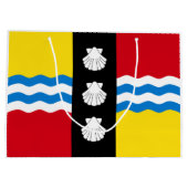 Vlag van Bedfordshire Medium Gift Bag Groot Cadeauzakje (Achterkant)