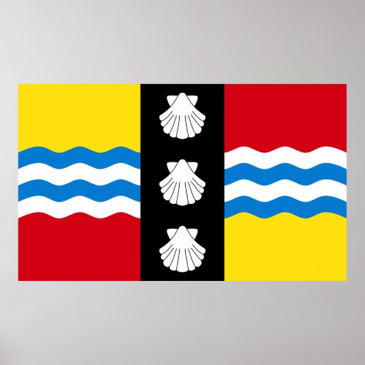 Vlag van Bedfordshire Poster (Voorkant)