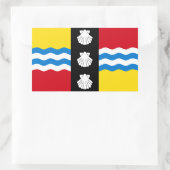 Vlag van Bedfordshire rechthoekige sticker (Tas)