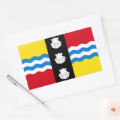 Vlag van Bedfordshire rechthoekige sticker (Envelop)
