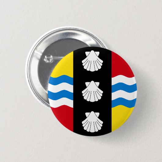 Vlag van Bedfordshire Ronde Button 5,7 Cm (Voorkant /achterkant)