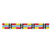 Vlag van Bedfordshire Satin Ribbon Satijnen Lint (Voorkant)