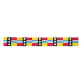 Vlag van Bedfordshire Satin Ribbon Satijnen Lint (Voorkant)