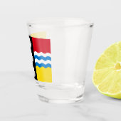 Vlag van Bedfordshire Shot Glass Glas (Rechts)
