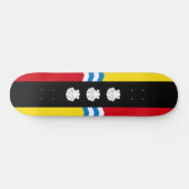 Vlag van Bedfordshire Skateboard (Horizontaal)