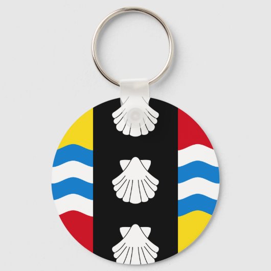 Vlag van Bedfordshire Sleutelhanger (Voorkant)