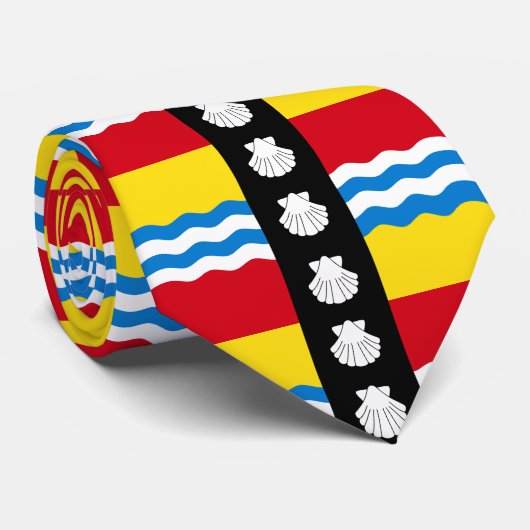 Vlag van Bedfordshire Stropdas (Opgerold)