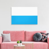 Vlag van Beieren (Duitse staat) Canvas Afdruk (Insitu (Woonkamer))