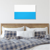 Vlag van Beieren (Duitse staat) Canvas Afdruk (Insitu (Slaapkamer))