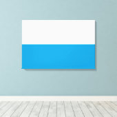 Vlag van Beieren (Duitse staat) Canvas Afdruk (Insitu (Houten vloer))