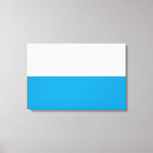 Vlag van Beieren (Duitse staat) Canvas Afdruk