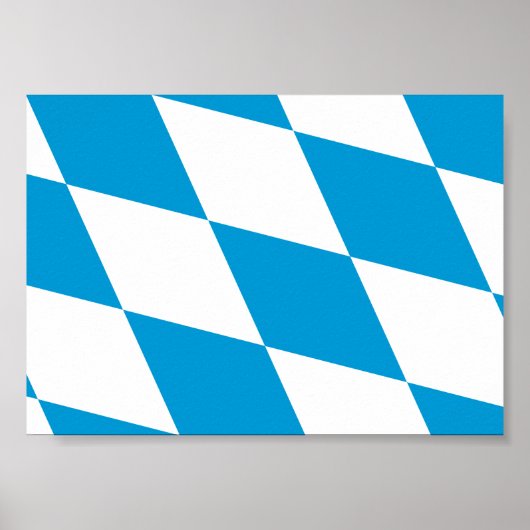 Vlag van Beieren, DUITSLAND Poster (Voorkant)