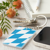 Vlag van Beieren, DUITSLAND Sleutelhanger (Voorkant Rechts)