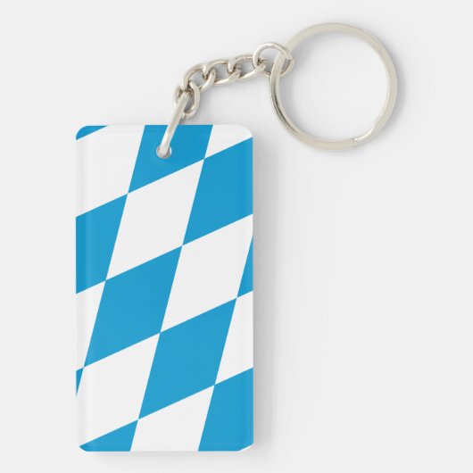 Vlag van Beieren, DUITSLAND Sleutelhanger (achterkant)