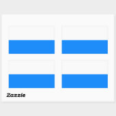 Vlag van Beieren Rechthoekige Sticker (Vel)