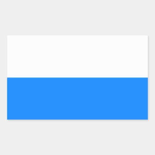 Vlag van Beieren Rechthoekige Sticker (Voorkant)