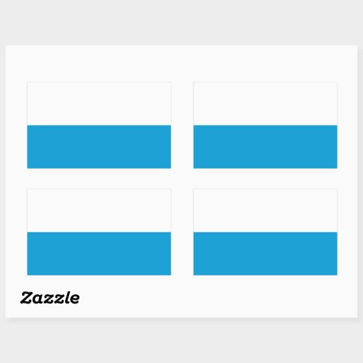 Vlag van Beieren Rechthoekige Sticker (Vel)