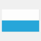 Vlag van Beieren Rechthoekige Sticker (Voorkant)