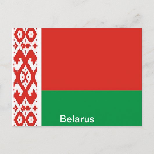 Vlag van Belarus Briefkaart (Voorkant)
