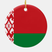 Vlag van Belarus Keramisch Ornament (Achterkant)