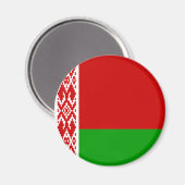 vlag van belarus magneet (Voorkant / Achterkant)