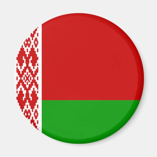 vlag van belarus magneet (Voorkant)