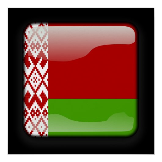 Vlag van Belarus Perfect Poster (Voorkant)
