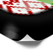 Vlag van Belarus Perfect Poster (Hoek)