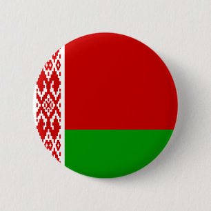 vlag van belarus ronde button 5,7 cm