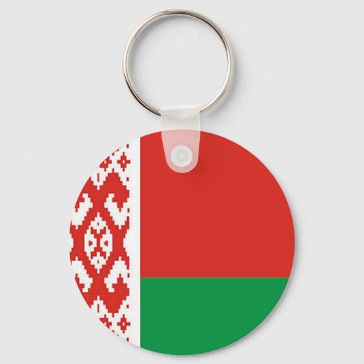 Vlag van Belarus Sleutelhanger (Voorkant)