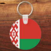 Vlag van Belarus Sleutelhanger (Voorkant)