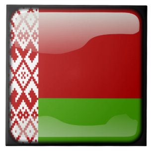 Vlag van Belarus Tegeltje