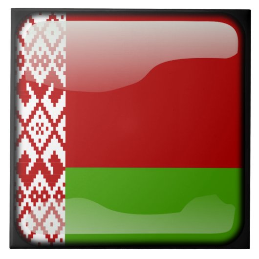 Vlag van Belarus Tegeltje (Voorkant)