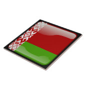 Vlag van Belarus Tegeltje (Zijkant)