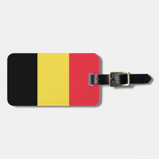 Vlag van België Bagagelabel (Voorkant horizontaal)