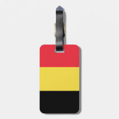 Vlag van België Bagagelabel (Achterkant verticaal)