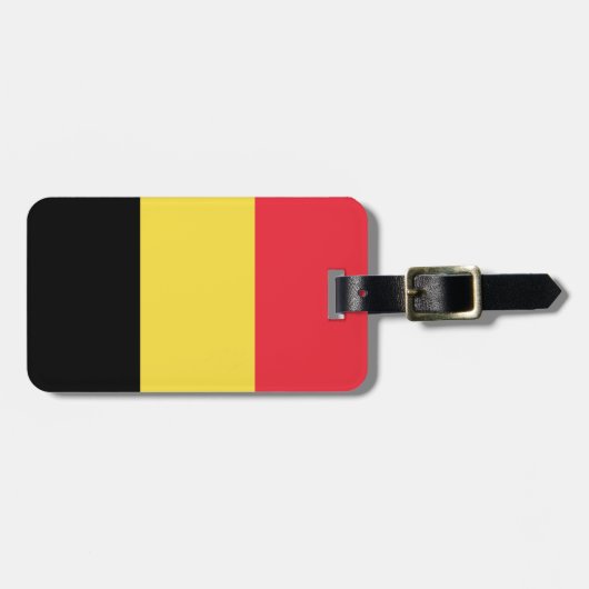 Vlag van België Bagagelabel (Voorkant horizontaal)