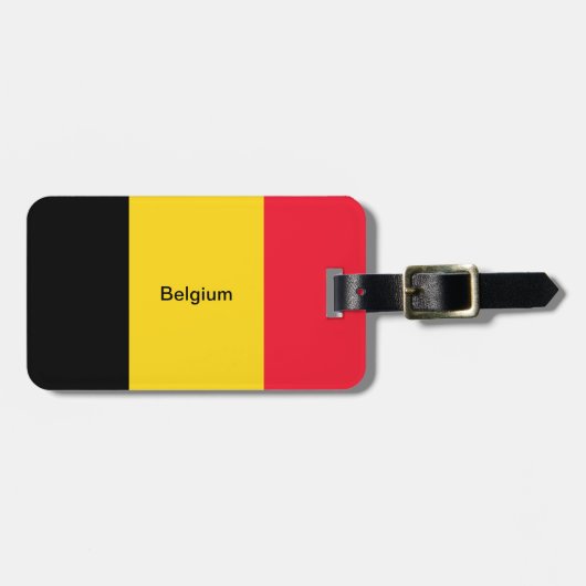 Vlag van België Bagagelabel (Voorkant horizontaal)