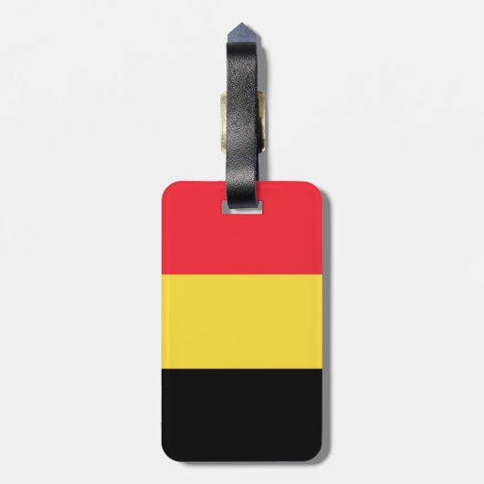 Vlag van België Bagagelabel (Achterkant verticaal)