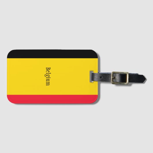 Vlag van België Bagagelabel (Voorkant (horizontaal))