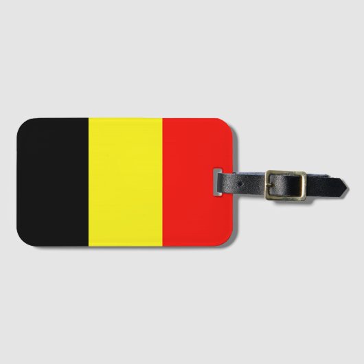 Vlag van België Bagagelabel (Voorkant (horizontaal))