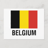 VLAG VAN BELGIË BRIEFKAART (Voorkant)