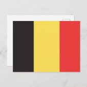 Vlag van België Briefkaart (Voorkant / Achterkant)