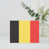 Vlag van België Briefkaart (Staand voorkant)