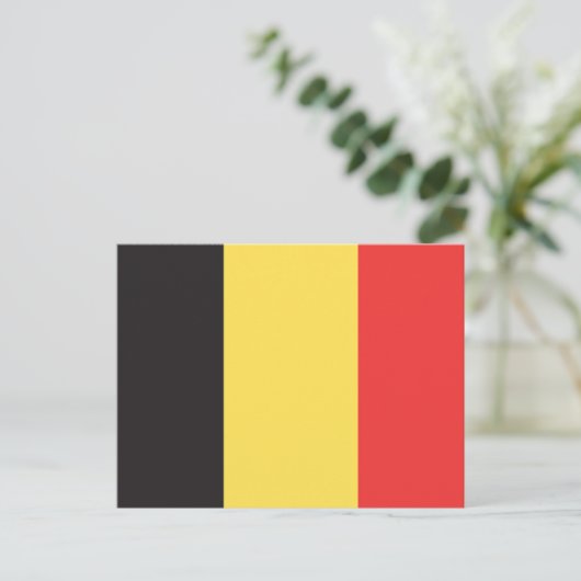 Vlag van België Briefkaart (Staand voorkant)